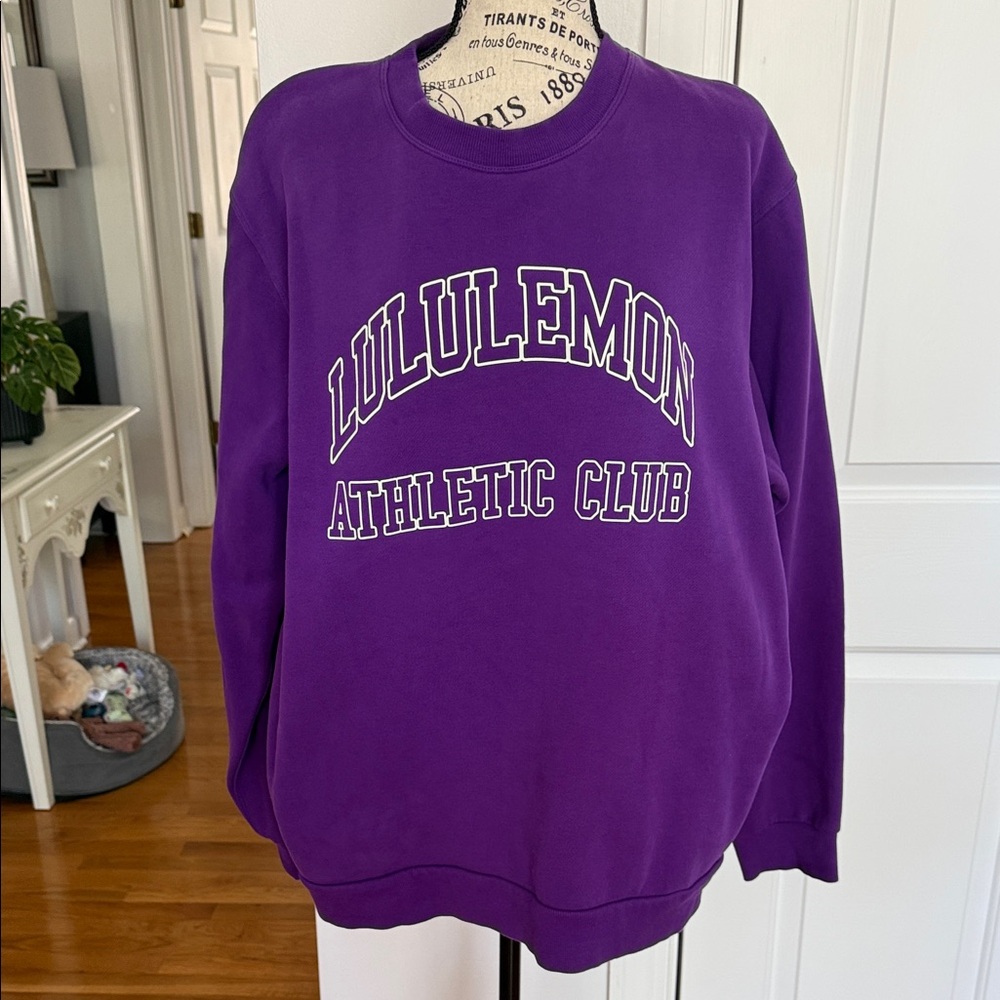 lululemon athletica Purple Athletic Club Crewneck Sweatshirt
